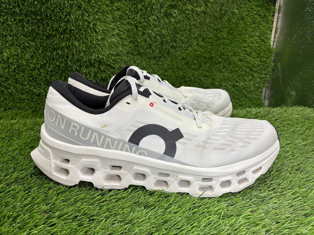 On Running Cloudmonster 3 3MG10051200 Athletic Sneaker Men's 10 White Knit Gym